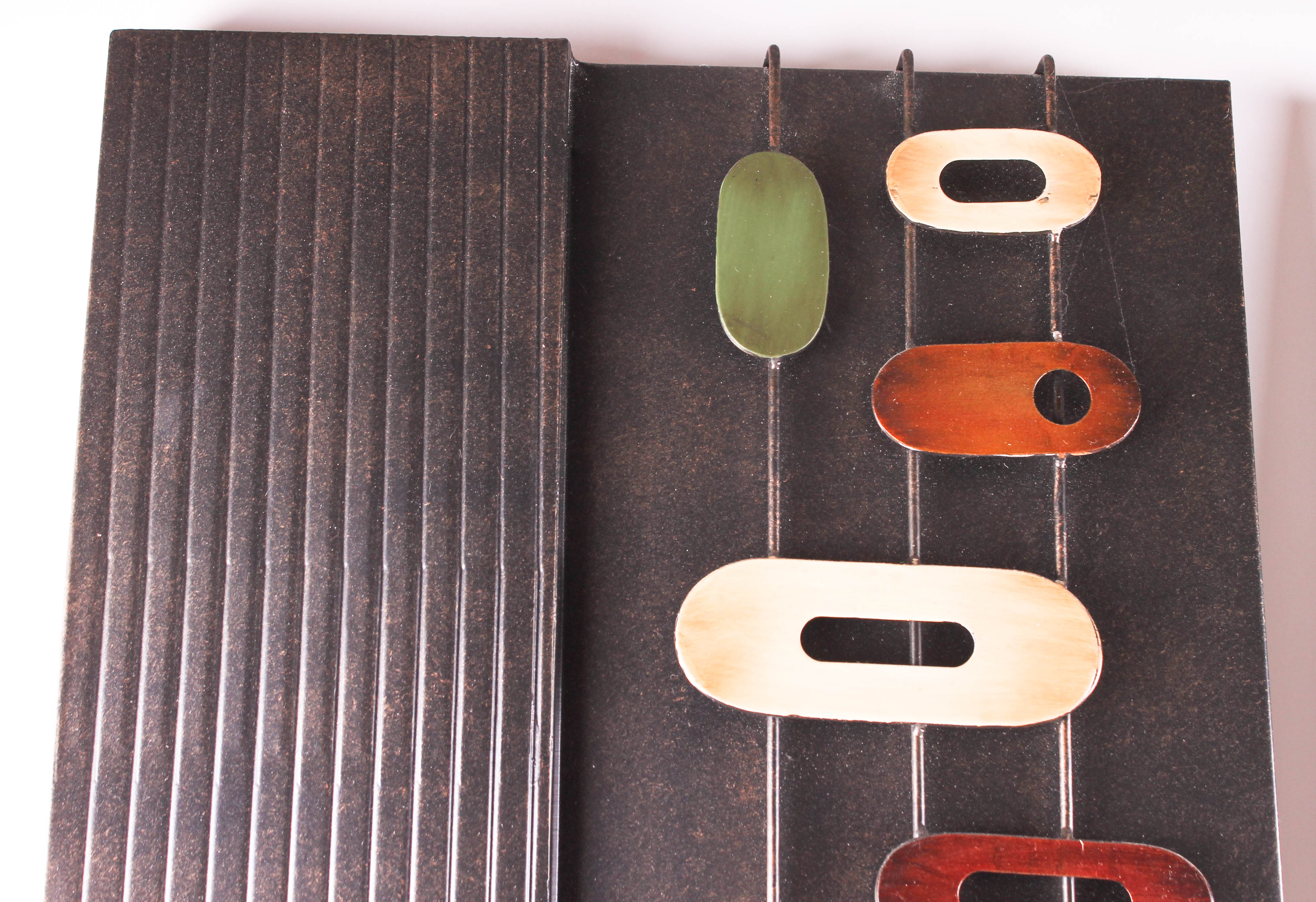 Pair of Contemporary Metal Wall Art Sculptures