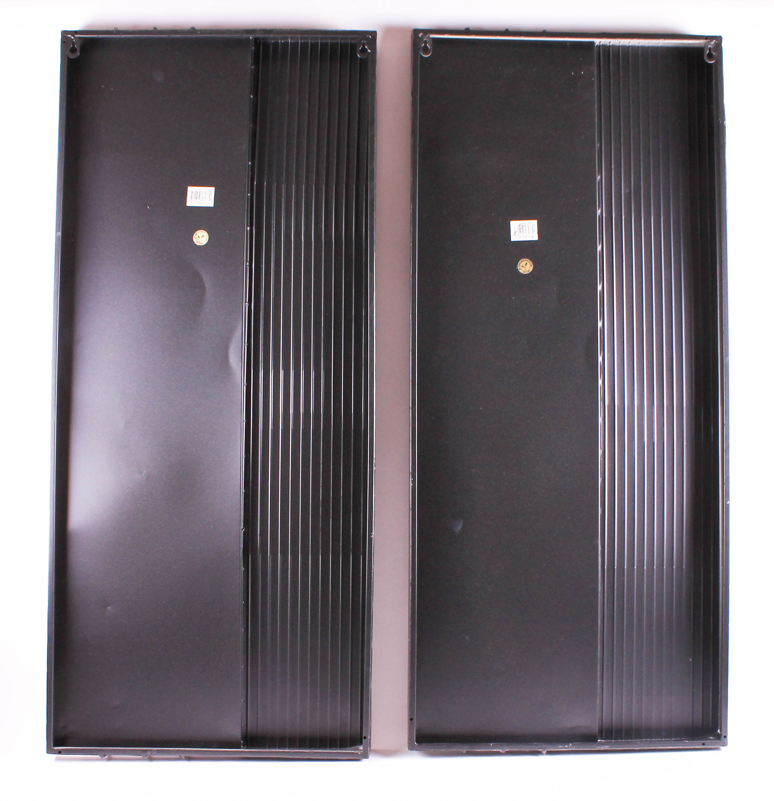 Pair of Contemporary Metal Wall Art Sculptures