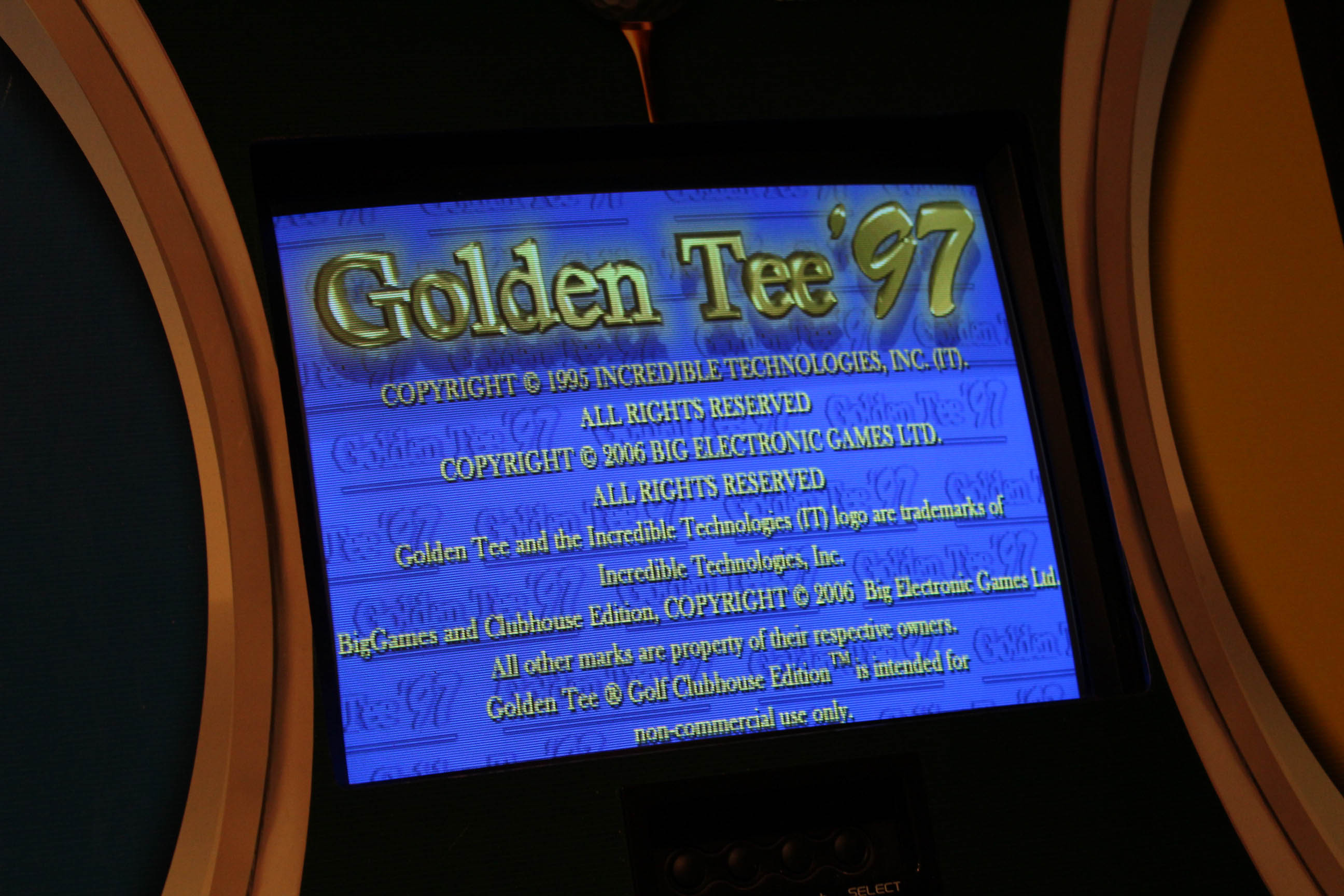 "Golden Tee: Clubhouse Edition" Arcade Game
