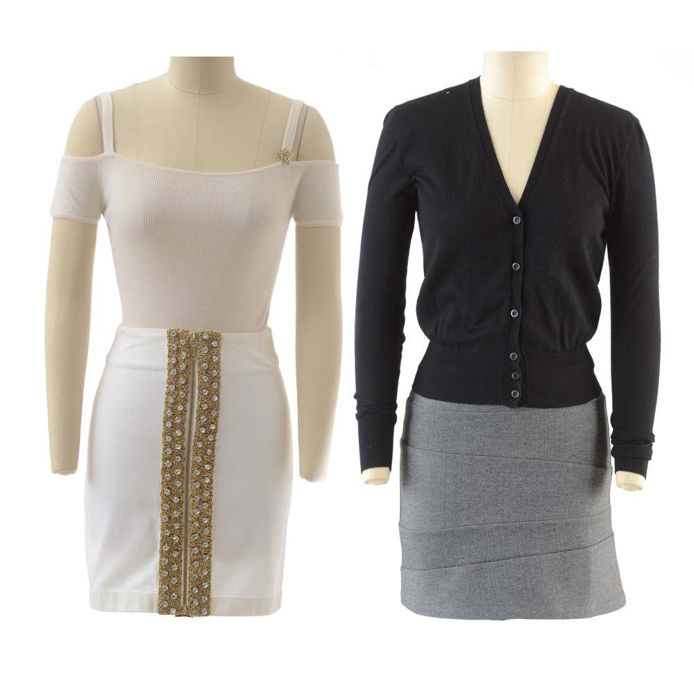 Group of Clothing Including Prada, Versace, and Celine