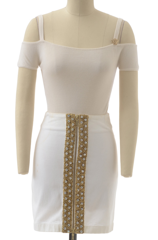 Group of Clothing Including Prada, Versace, and Celine