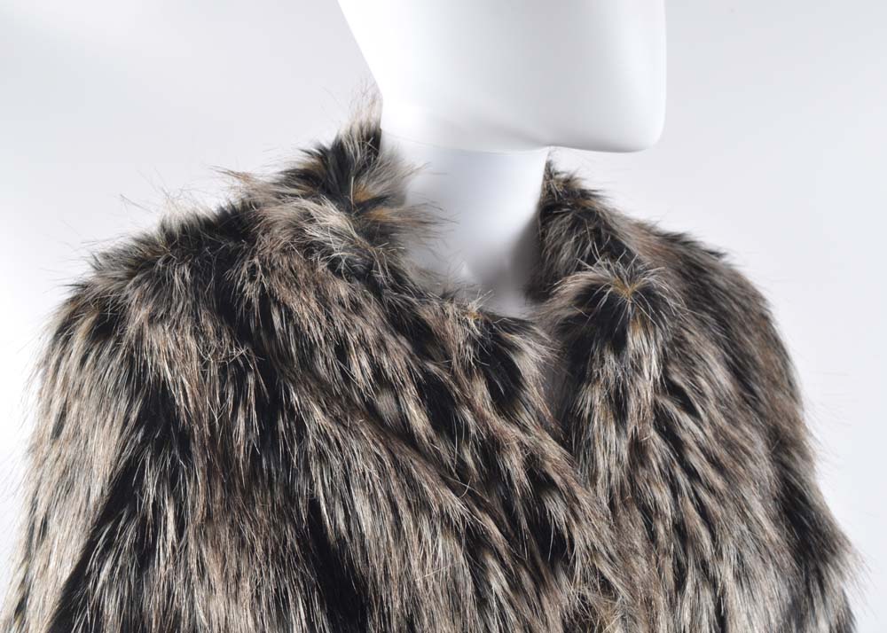 Lyric Culture Reproduction Janis Joplin Faux Fur Coat