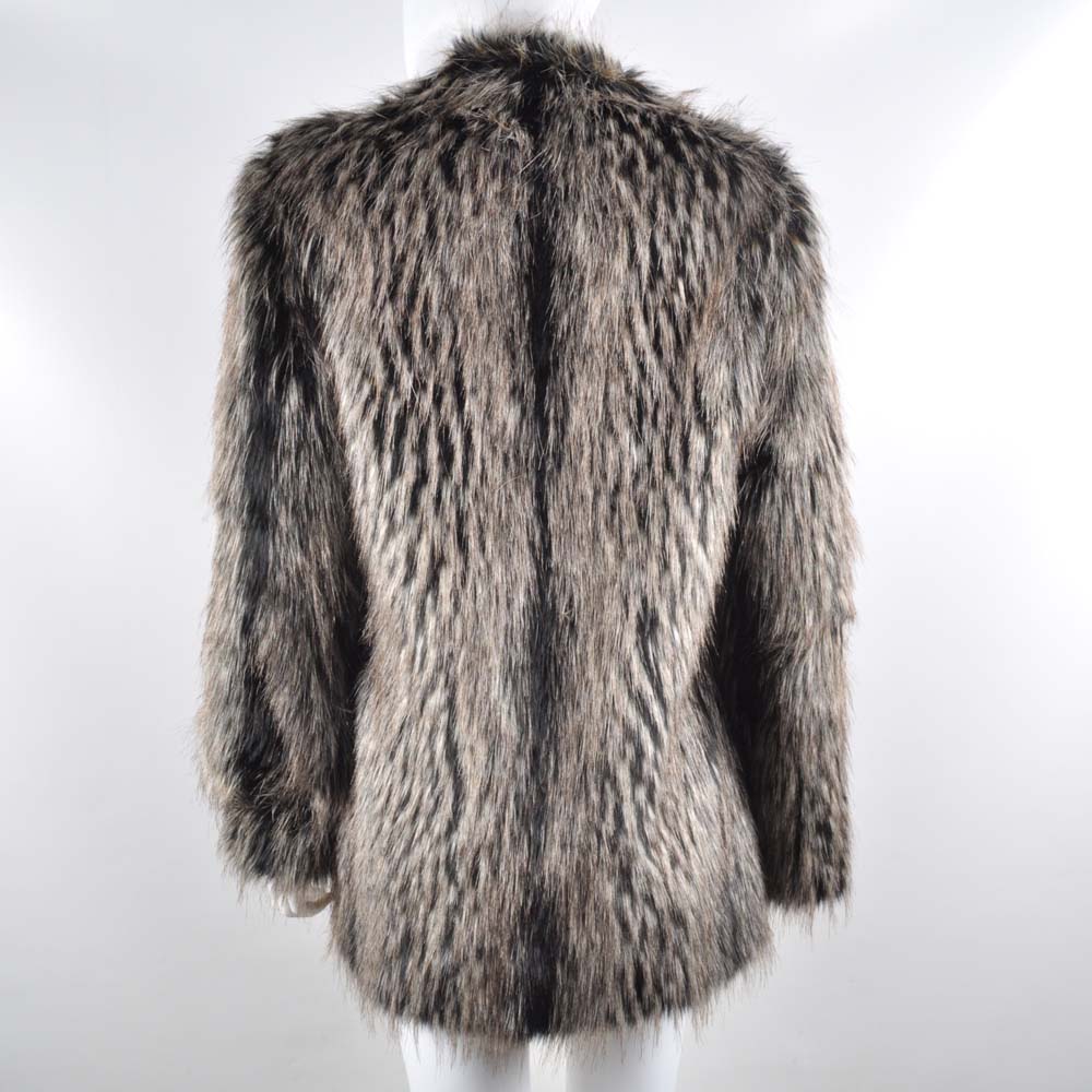Lyric Culture Reproduction Janis Joplin Faux Fur Coat