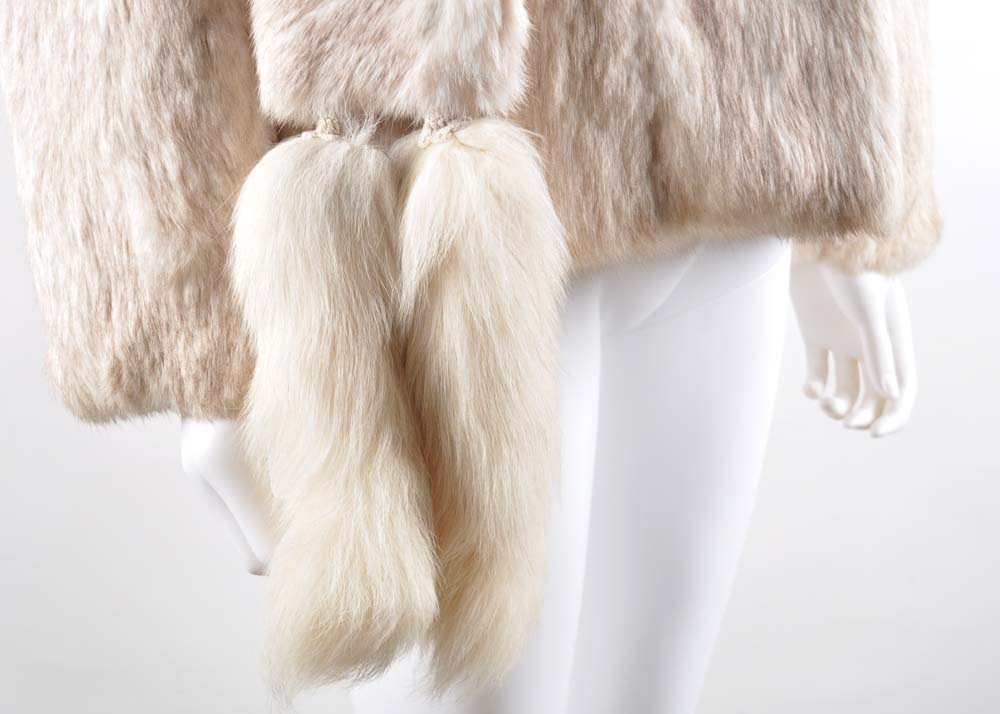 Rabbit and Fox Tail Fur Jacket
