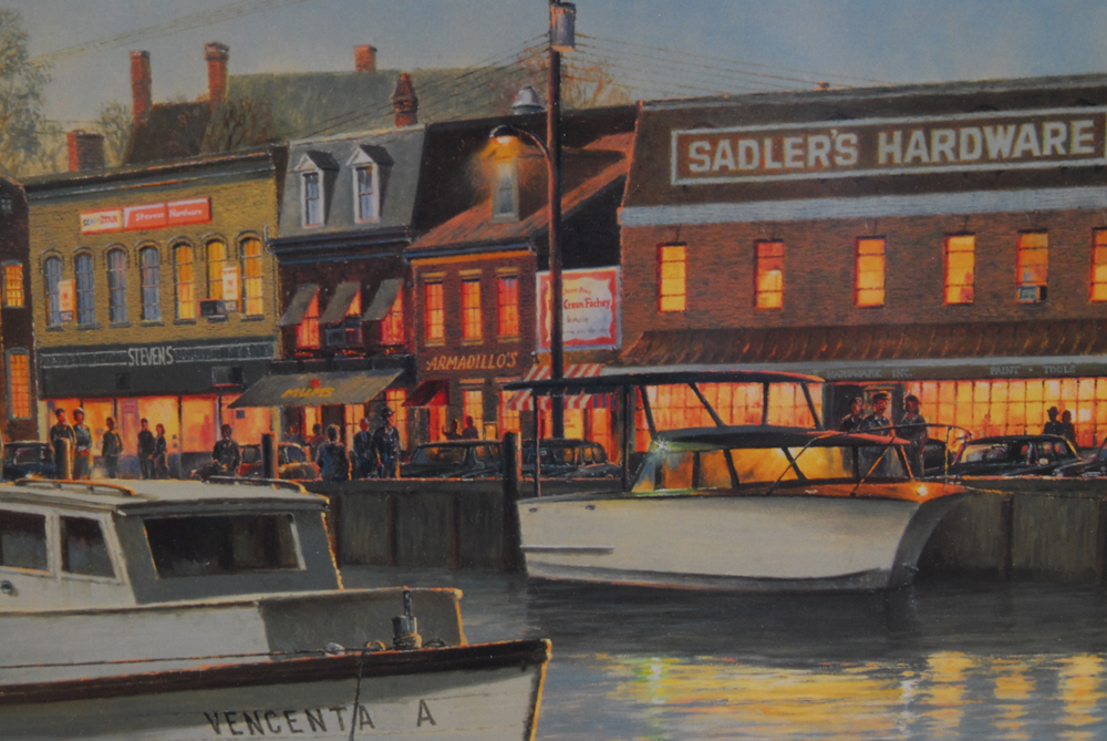 Paul McGehee Limited Edition Offset Lithographs "Annapolis at Twilight" and "The Melon Boat"