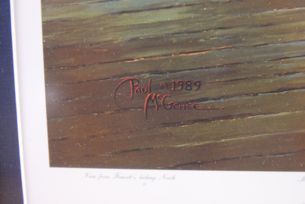 Paul McGehee Limited Edition Offset Lithographs "Annapolis at Twilight" and "The Melon Boat"