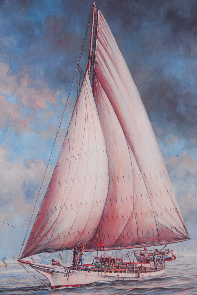 Paul McGehee Limited Edition Offset Lithographs "Annapolis at Twilight" and "The Melon Boat"