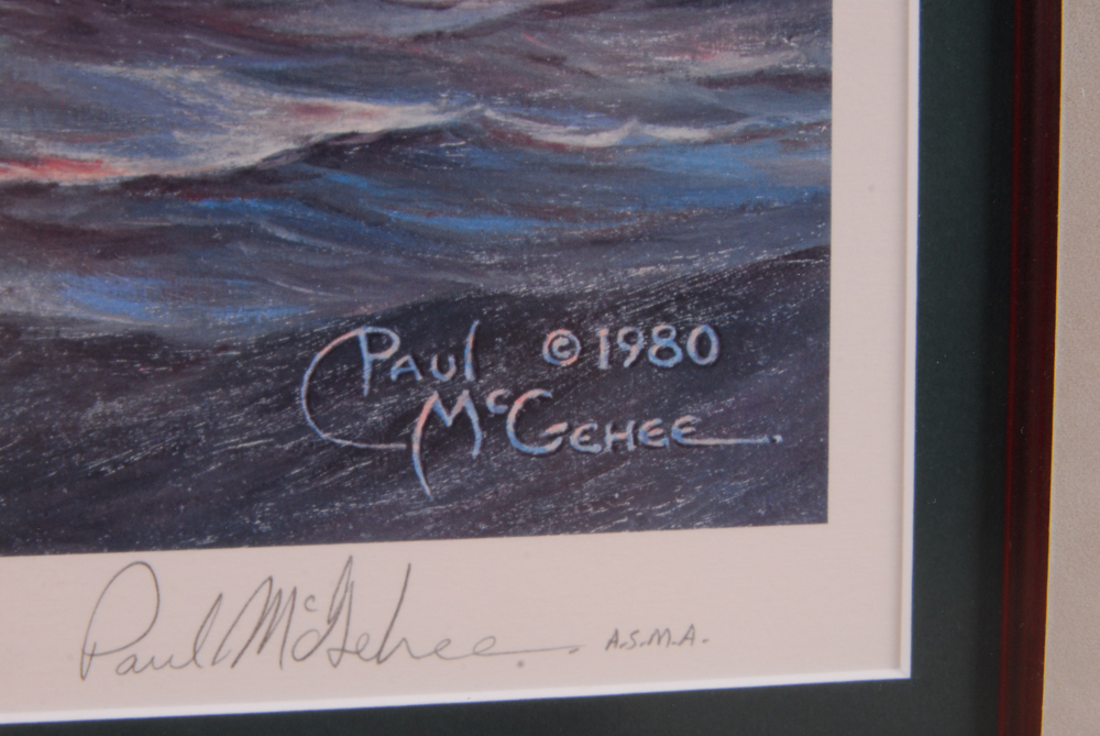 Paul McGehee Limited Edition Offset Lithographs "Annapolis at Twilight" and "The Melon Boat"