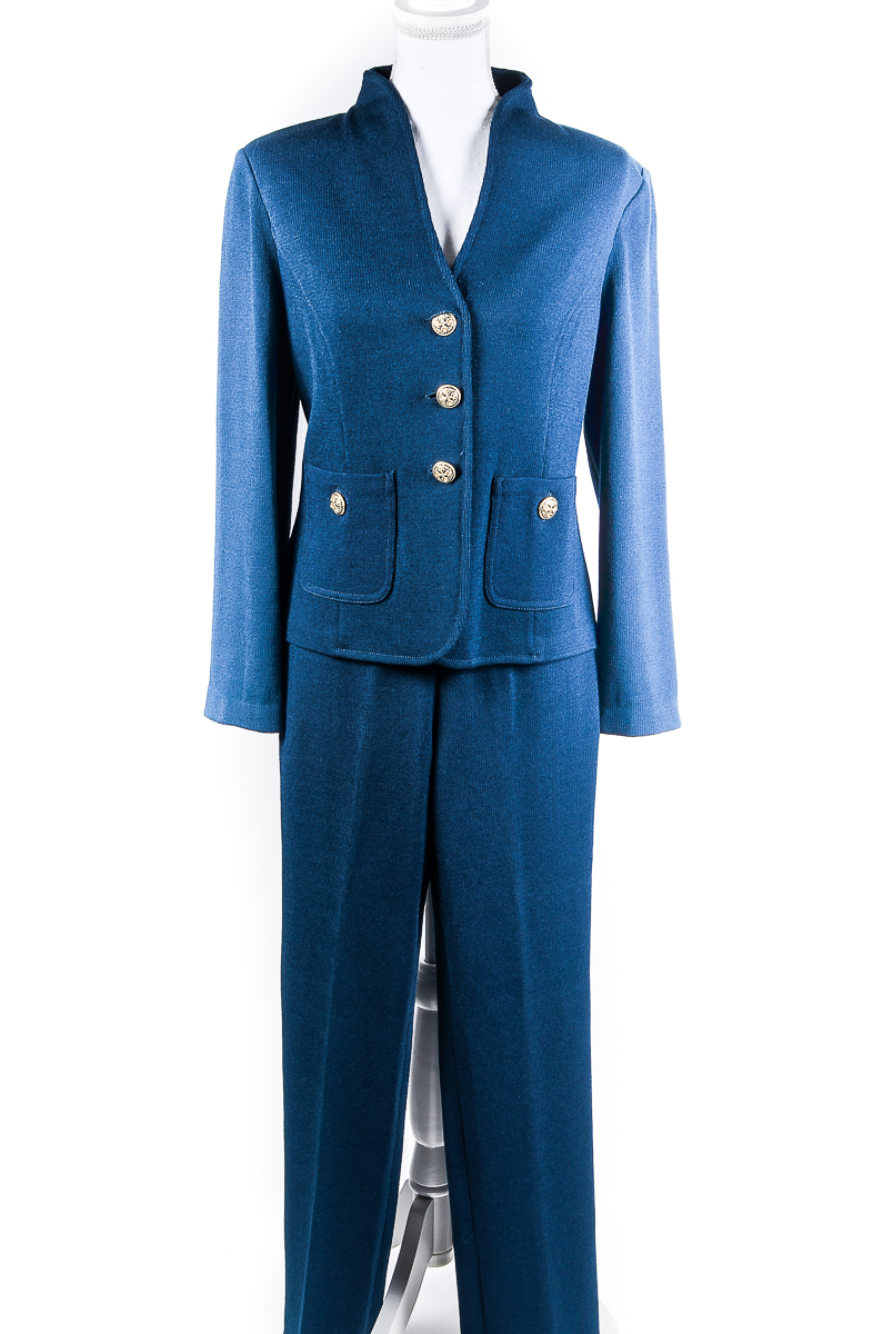Women's St. John Teal Knit Pantsuit