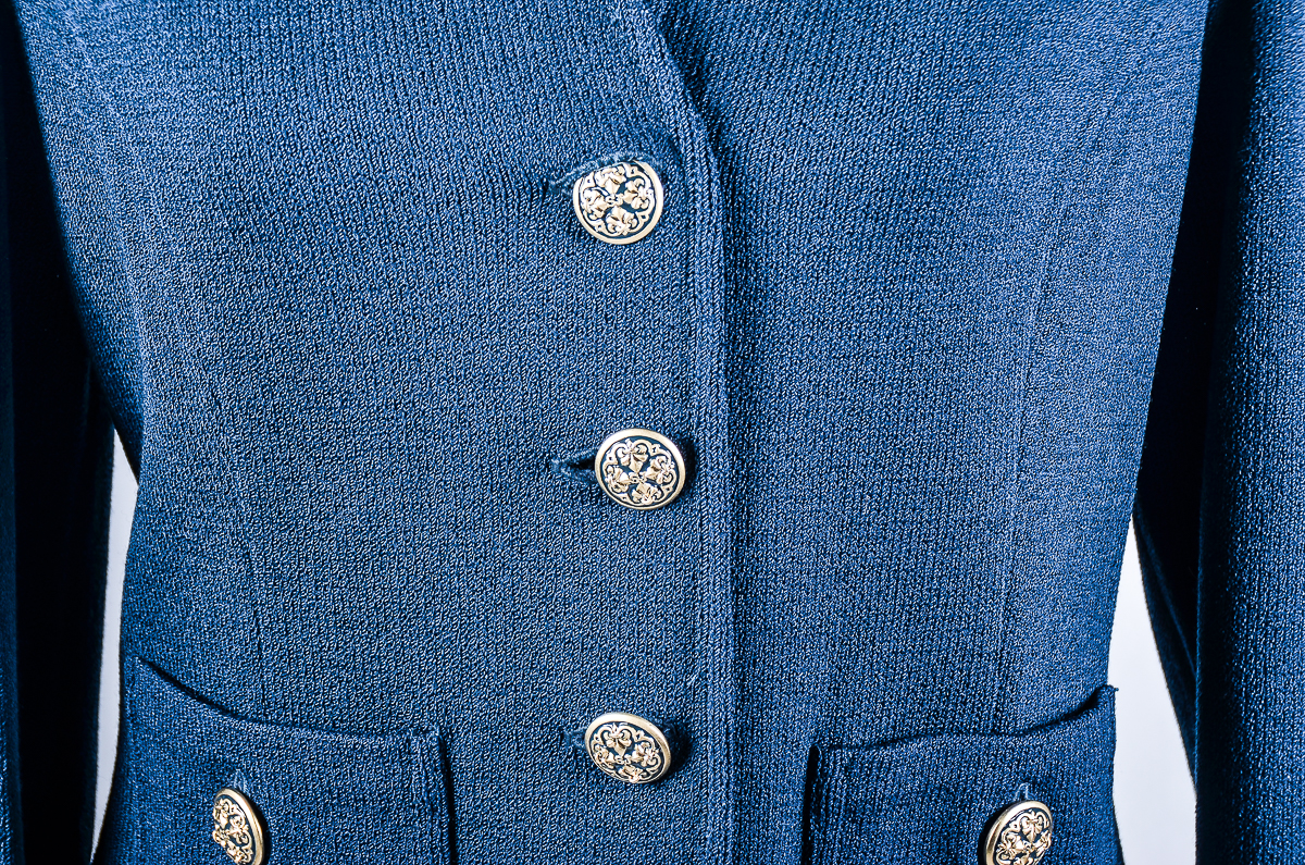 Women's St. John Teal Knit Pantsuit