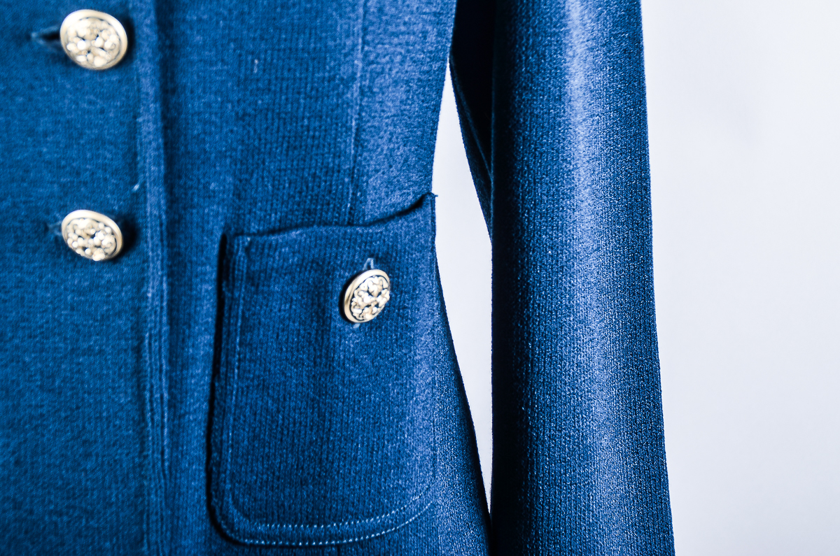 Women's St. John Teal Knit Pantsuit