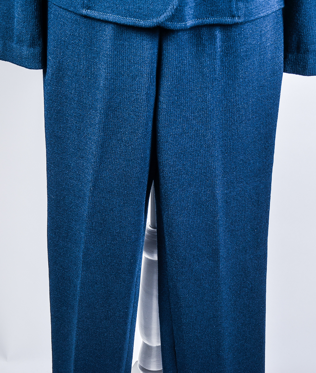 Women's St. John Teal Knit Pantsuit