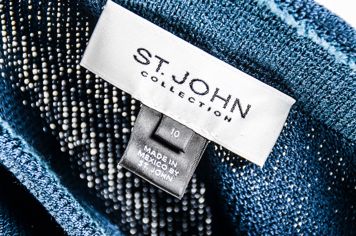 Women's St. John Teal Knit Pantsuit