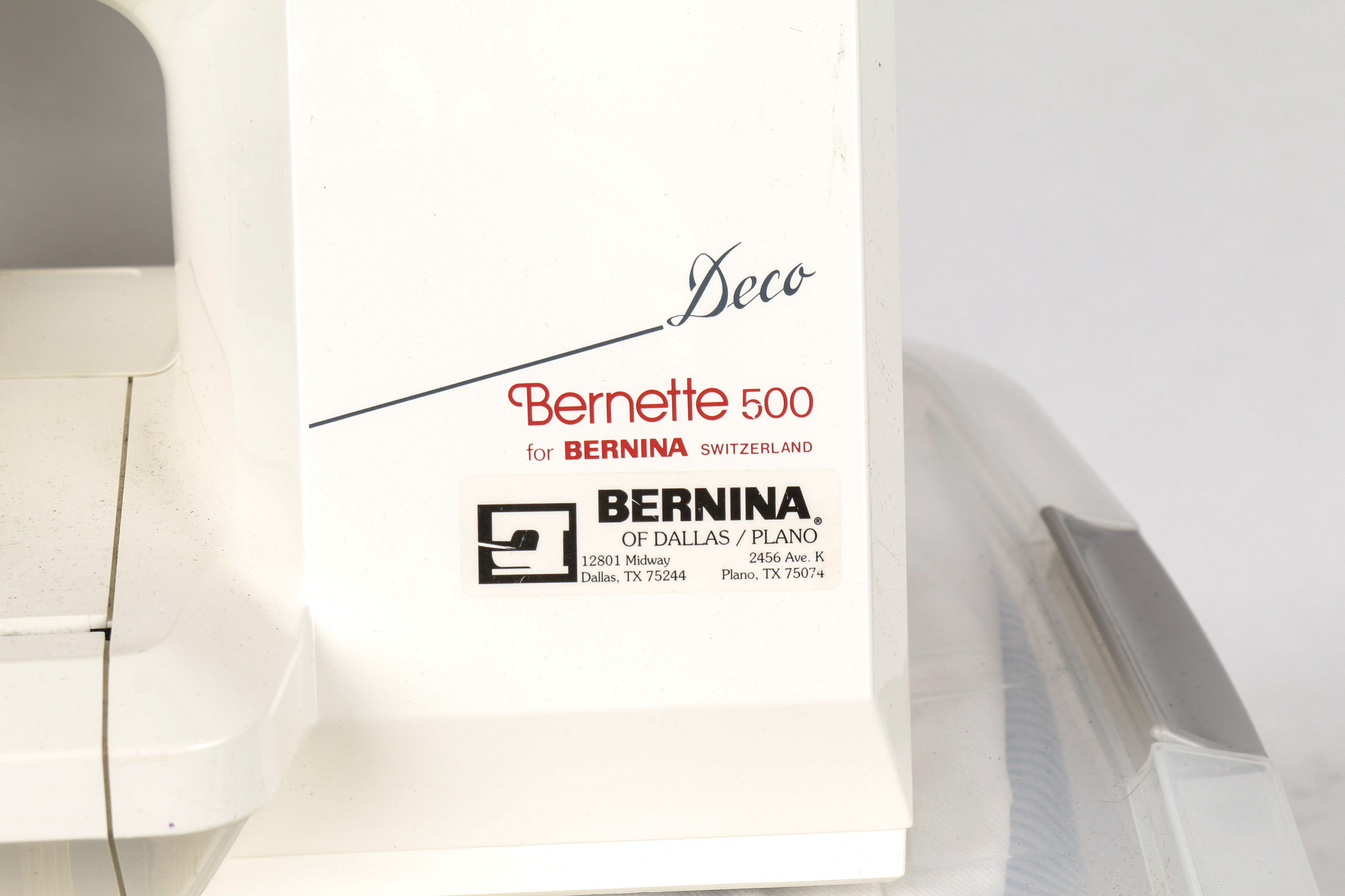 Bernette Deco 500 for Bernina Embroidery Machine and Supplies