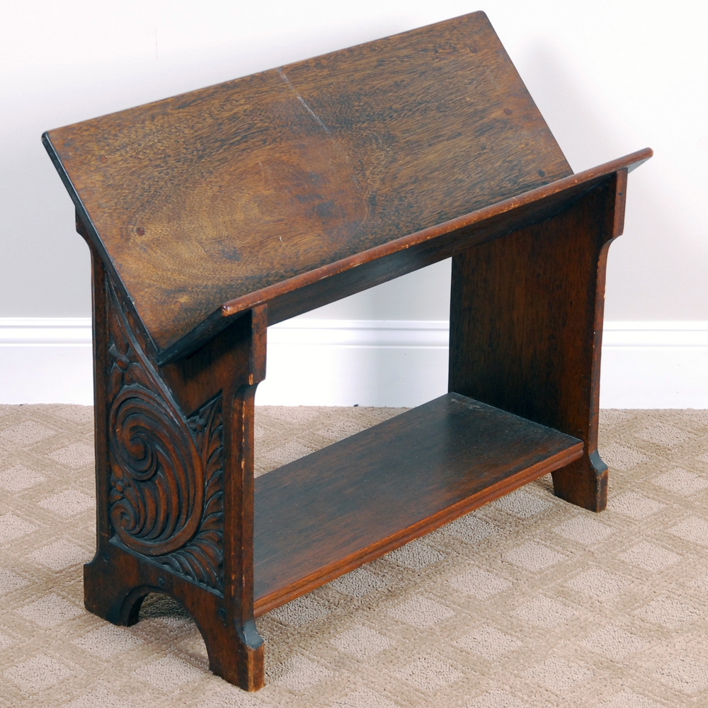 Circa 1900 Hand-Carved Walnut Bookshelf