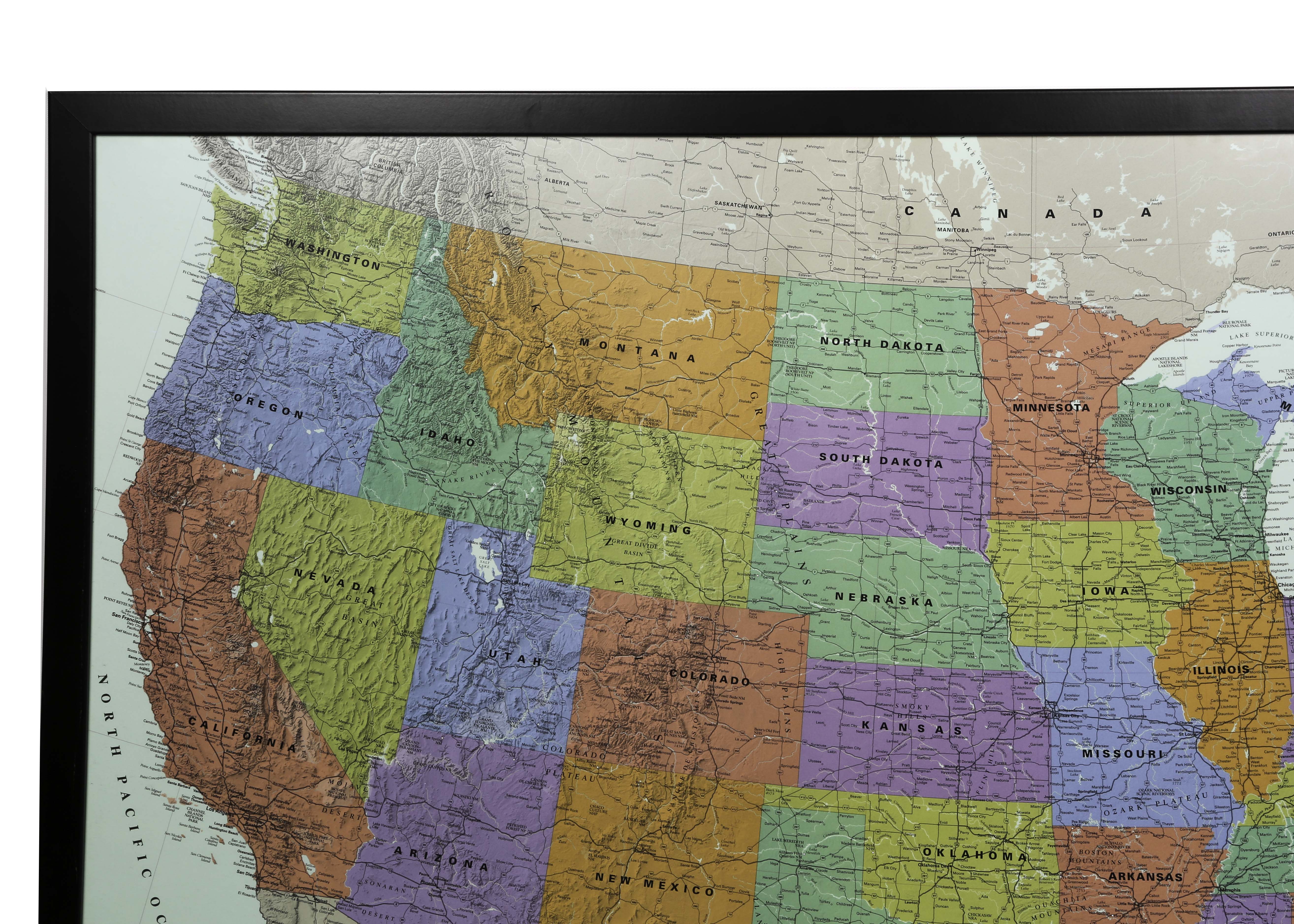 Expansive United States Wall Map