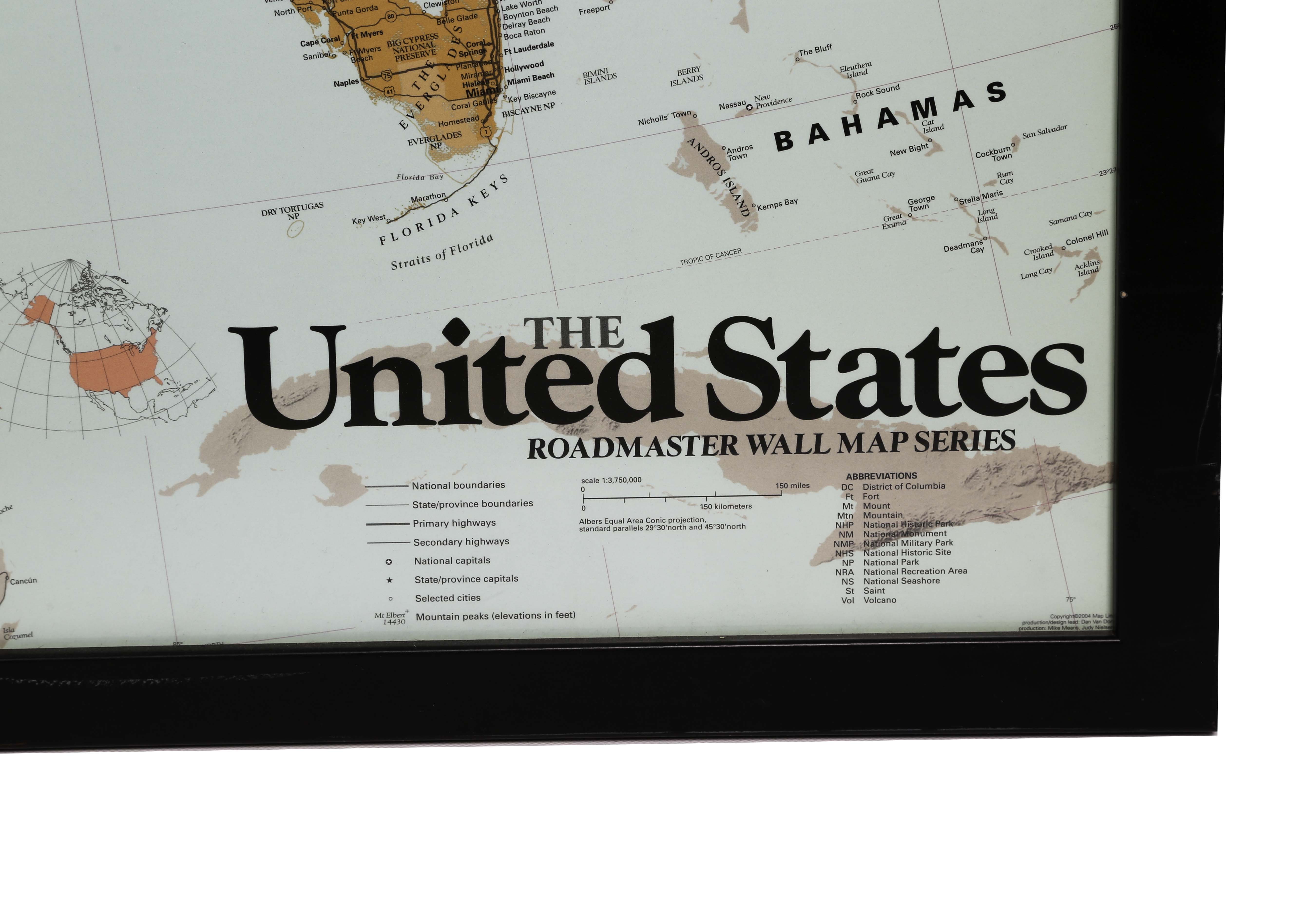 Expansive United States Wall Map