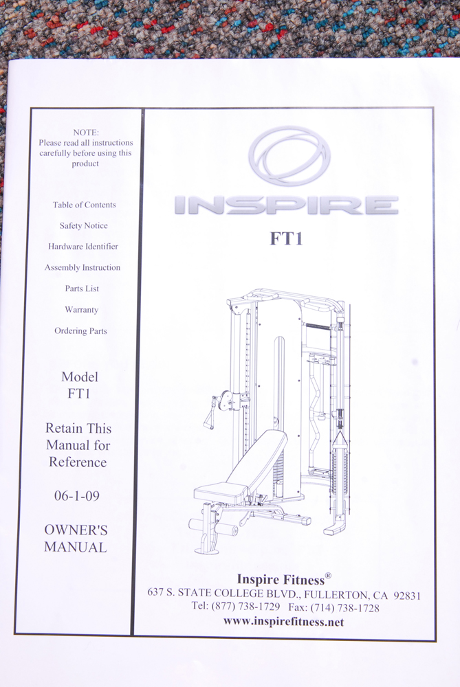Inspire FT1 Functional Trainer