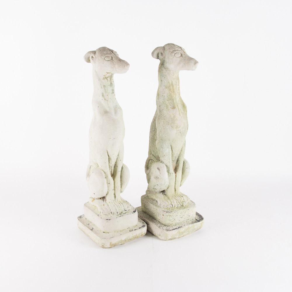 Concrete Greyhound Garden Statues