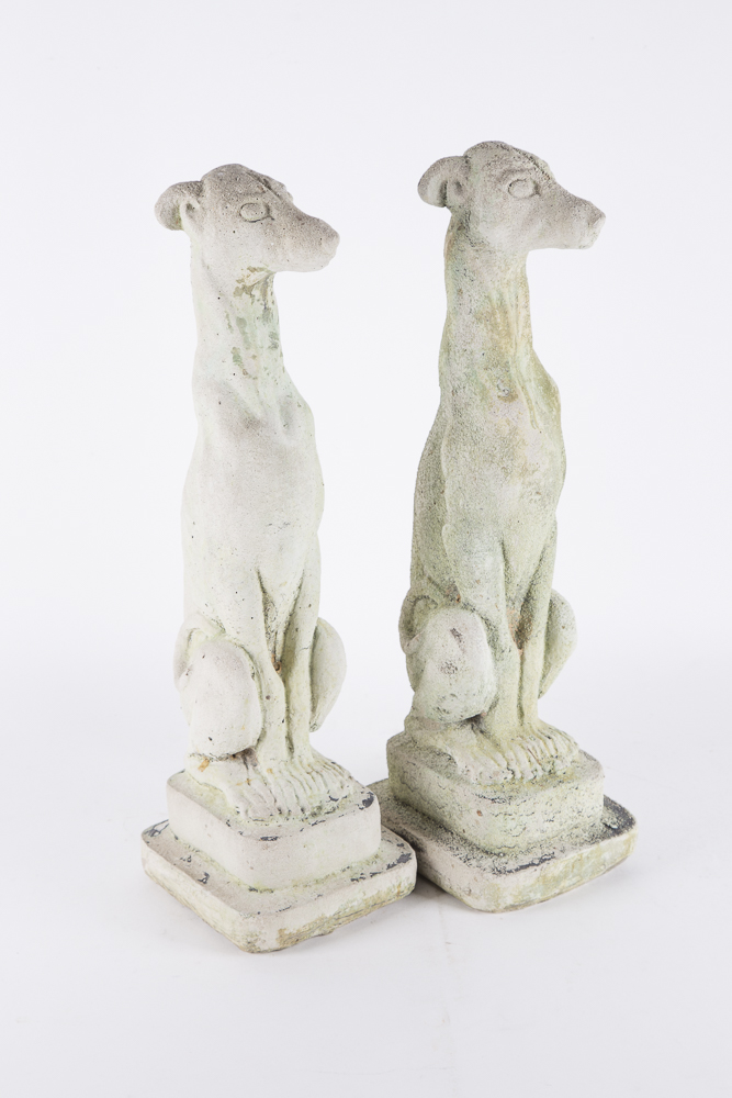Concrete Greyhound Garden Statues