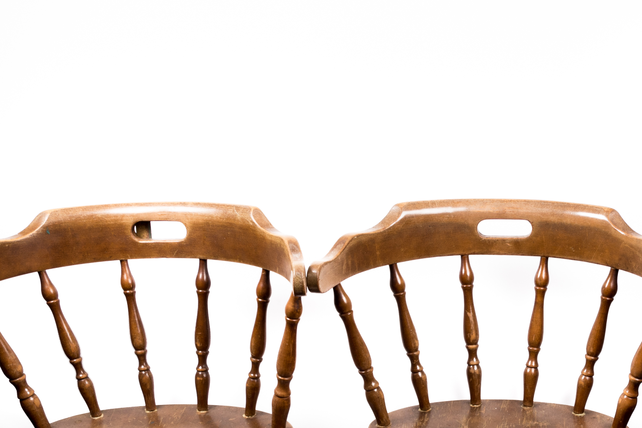 Vintage Yacht Club Wooden Bar Stools