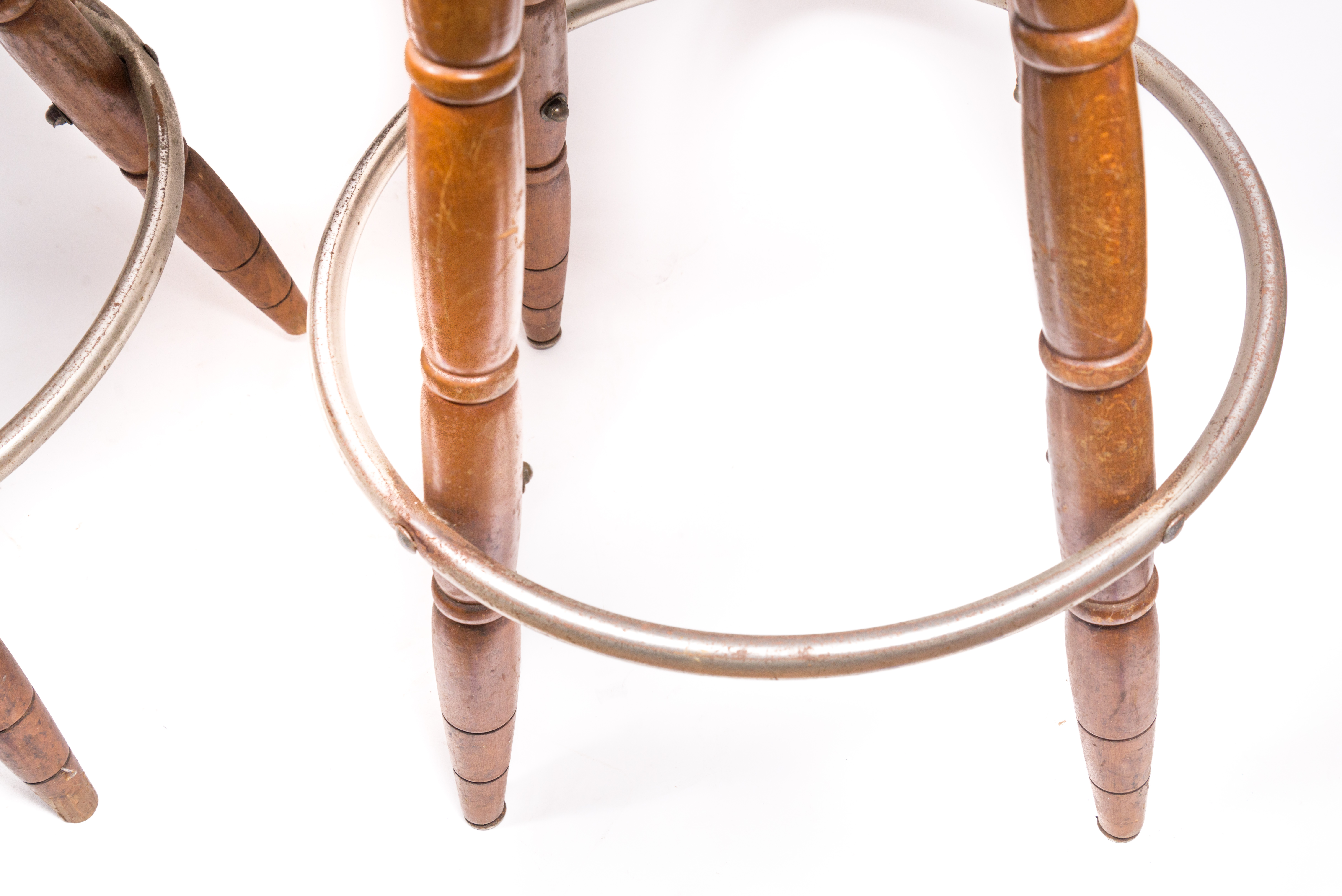 Vintage Yacht Club Wooden Bar Stools