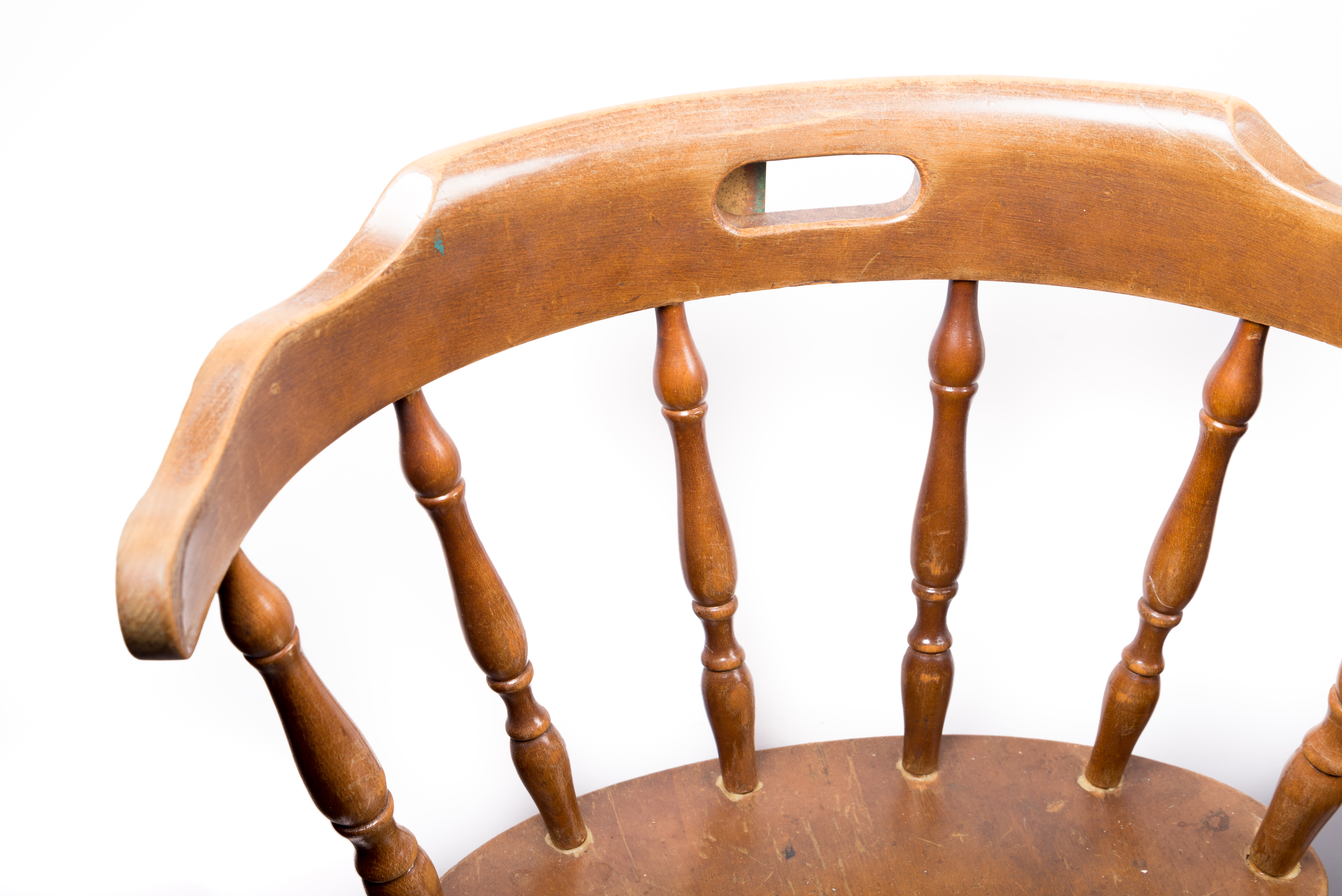 Vintage Yacht Club Wooden Bar Stools