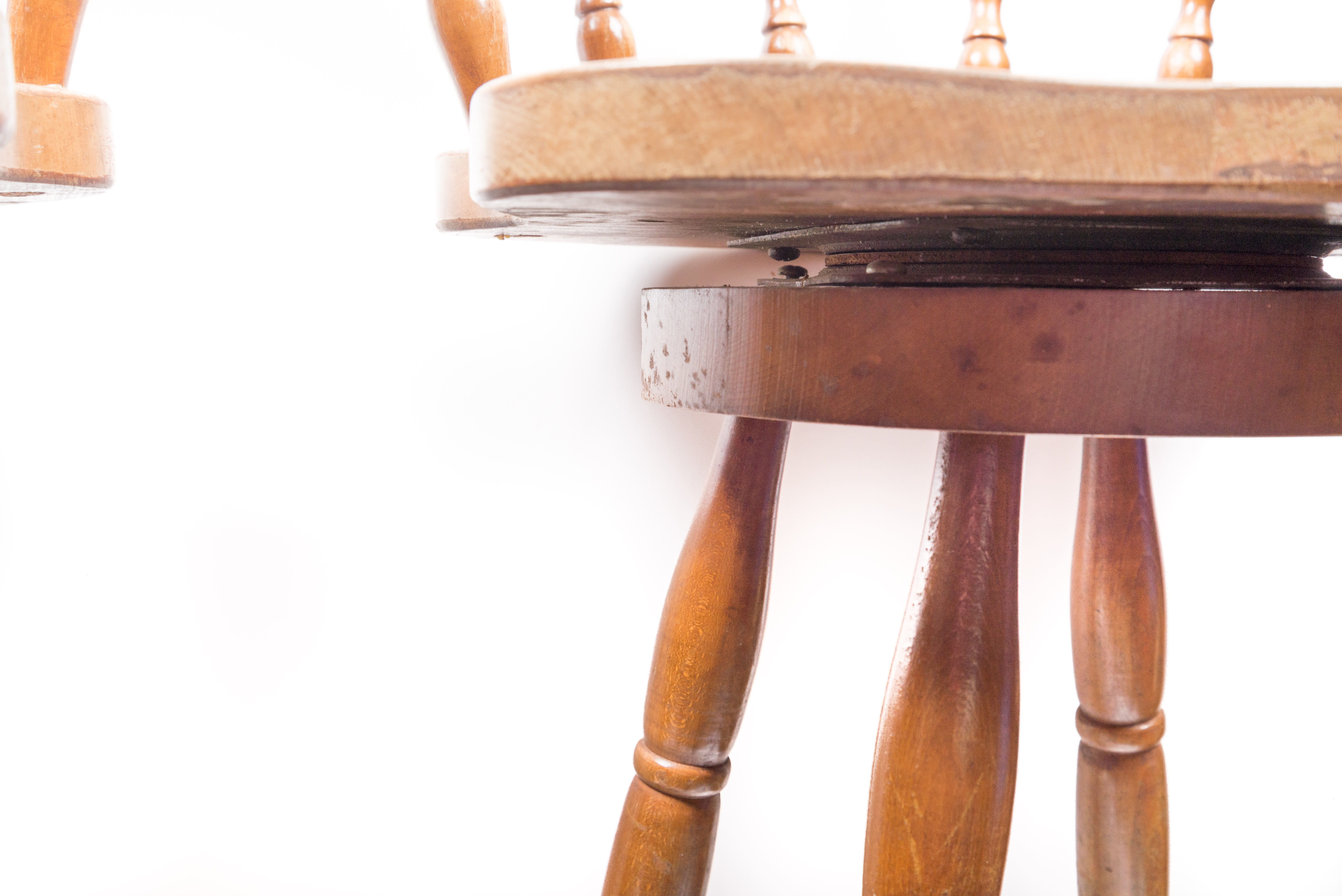 Vintage Yacht Club Wooden Bar Stools
