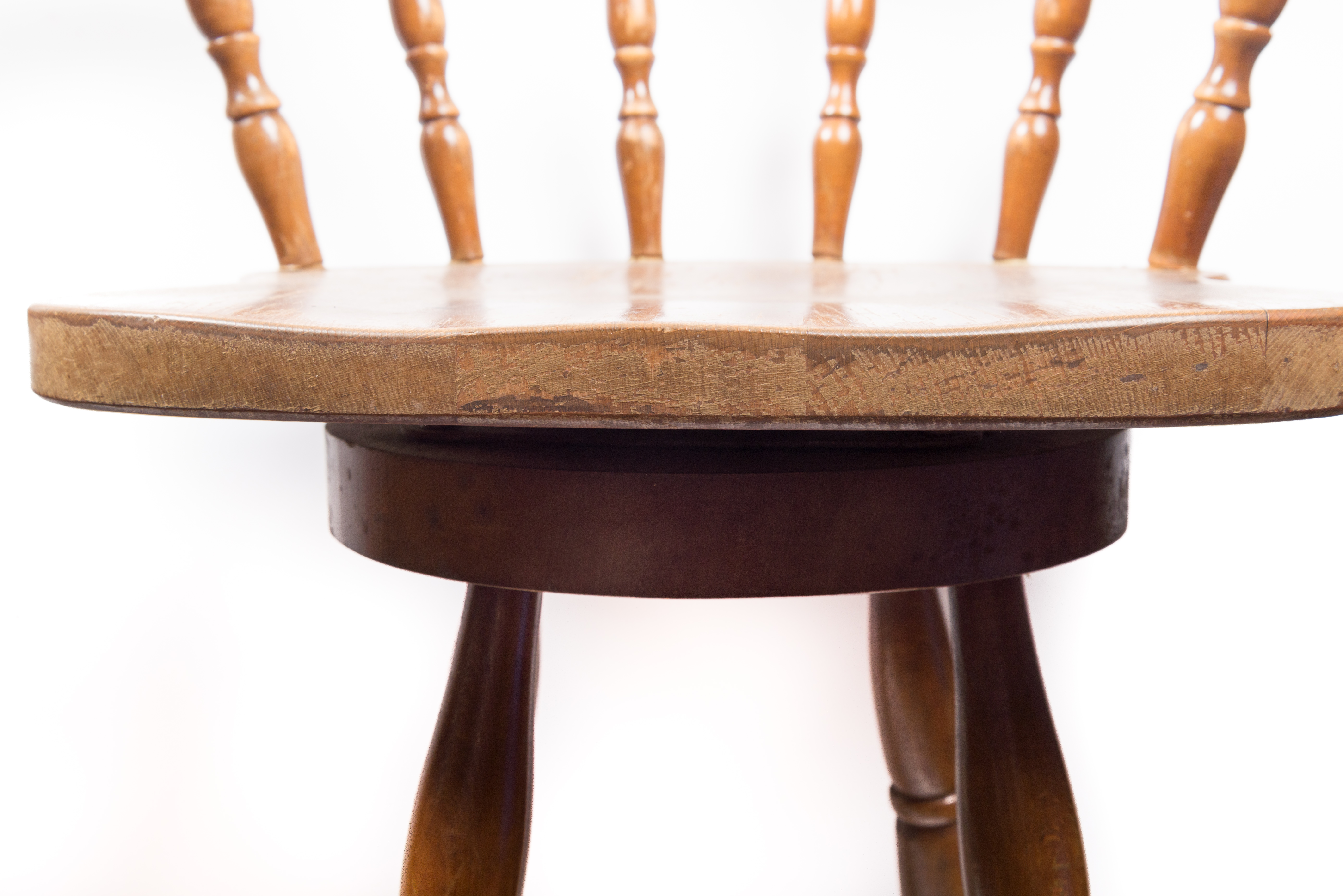 Vintage Yacht Club Wooden Bar Stools