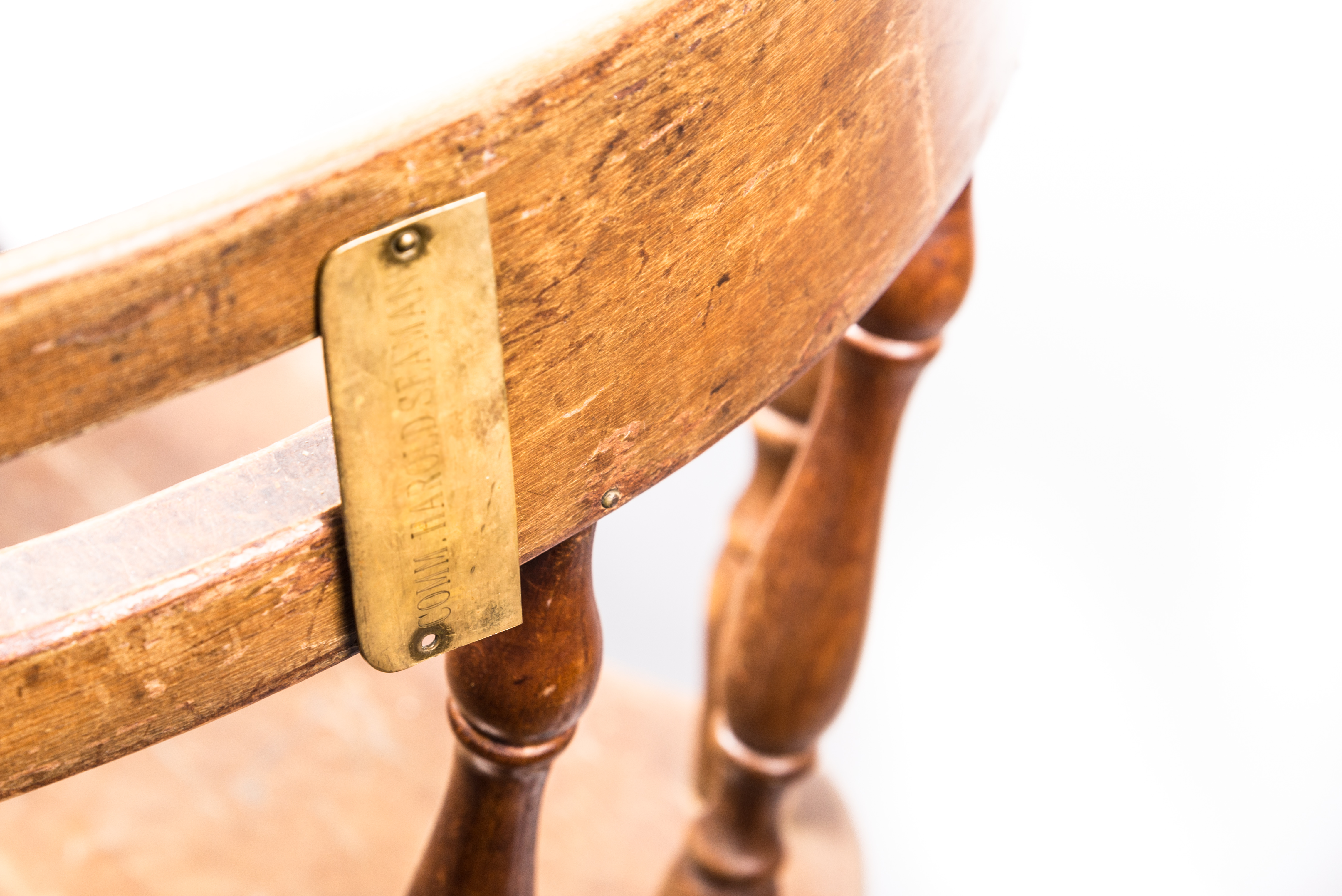 Vintage Yacht Club Wooden Bar Stools