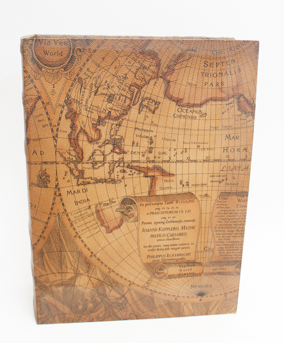 Trio of World Map Storage Boxes