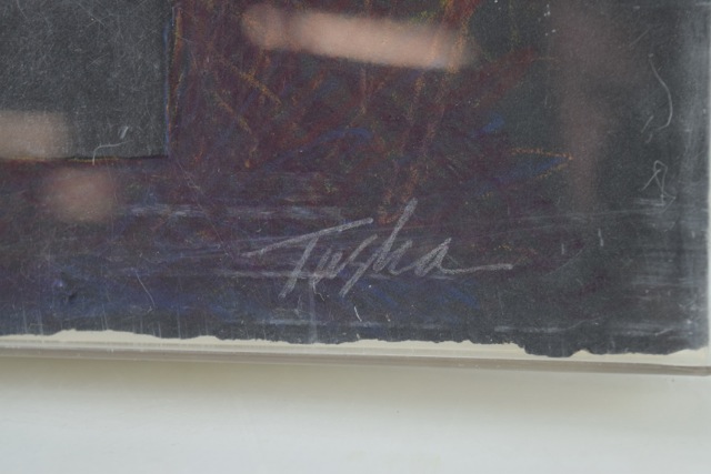 Original Tuska Cast Paper Bas-Relief Sculpture "Four Square"