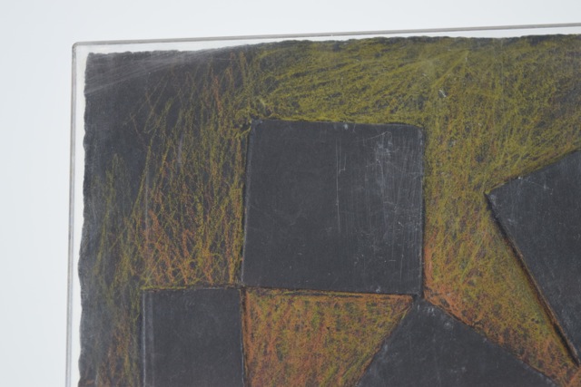 Original Tuska Cast Paper Bas-Relief Sculpture "Four Square"