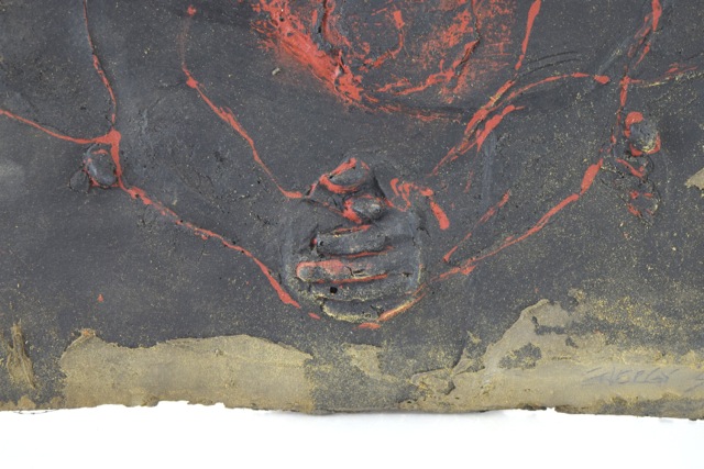 Original Tuska Mixed Media Bas-Relief Sculpture "Energy Source"