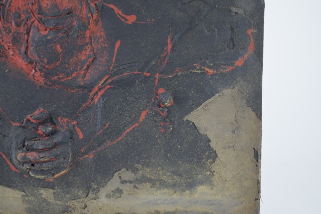 Original Tuska Mixed Media Bas-Relief Sculpture "Energy Source"