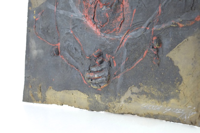 Original Tuska Mixed Media Bas-Relief Sculpture "Energy Source"