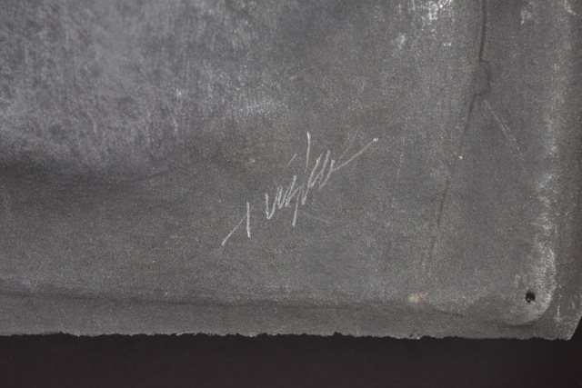 Original Tuska Cast Paper Relief Sculpture "Female Backside"`