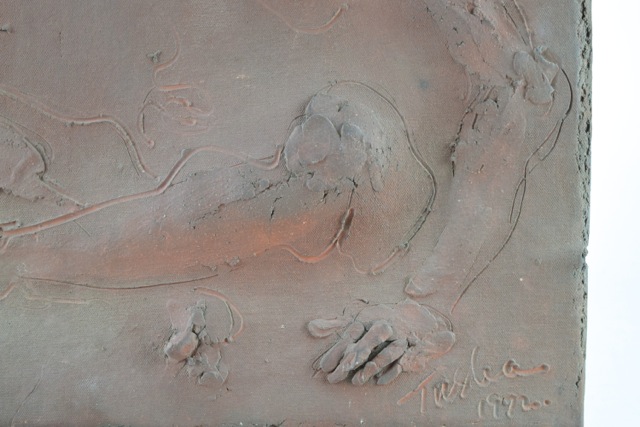 Original Tuska Ceramic Bas-Relief Sculpture