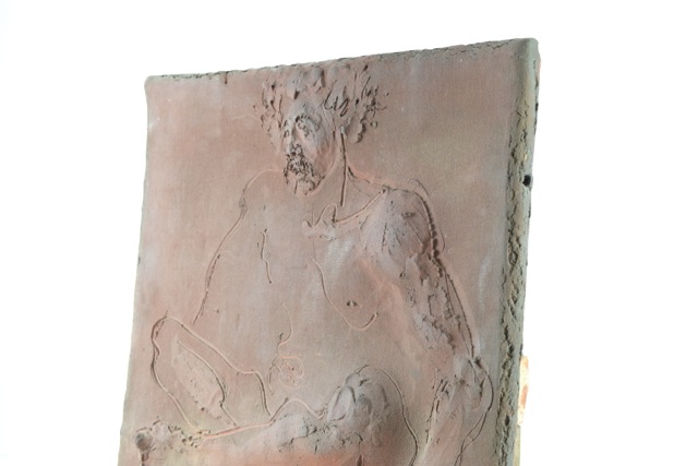 Original Tuska Ceramic Bas-Relief Sculpture