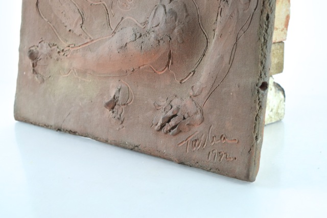 Original Tuska Ceramic Bas-Relief Sculpture