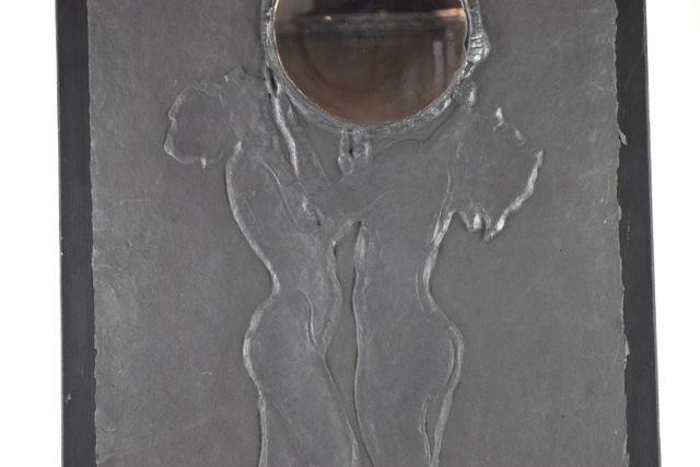 Original Tuska Cast Paper Bas-Relief Sculpture "Bubble"