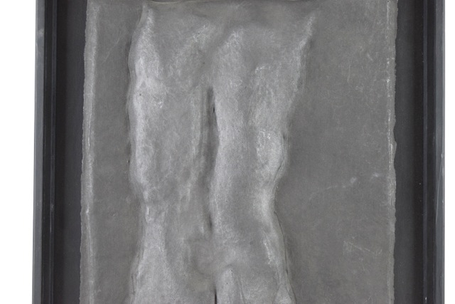 Original Tuska Cast Paper Bas-Relief Sculpture "Torso"