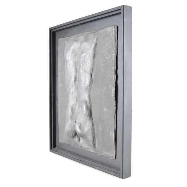 Original Tuska Cast Paper Bas-Relief Sculpture "Torso"