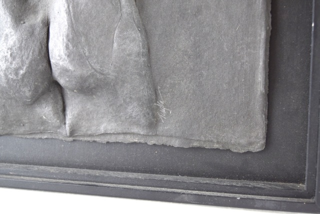 Original Tuska Cast Paper Bas-Relief Sculpture "Torso"