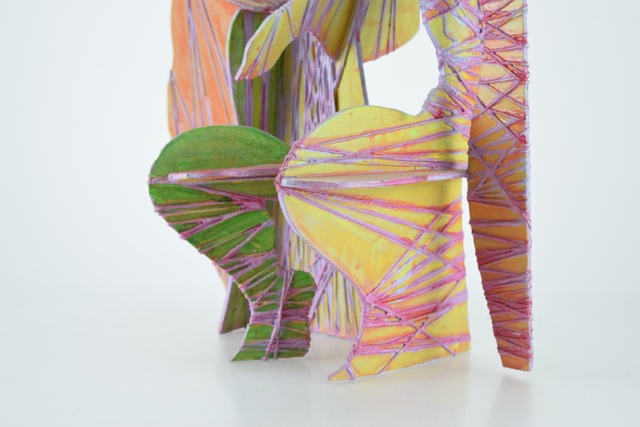 Original Tuska Mixed Media Sculpture "Conversation"