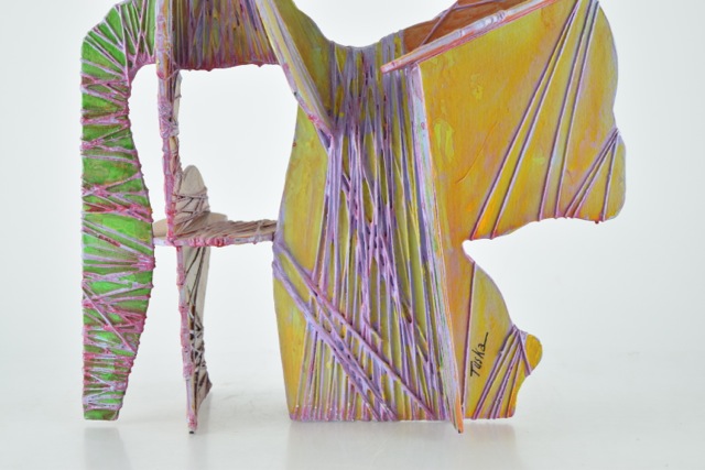 Original Tuska Mixed Media Sculpture "Conversation"