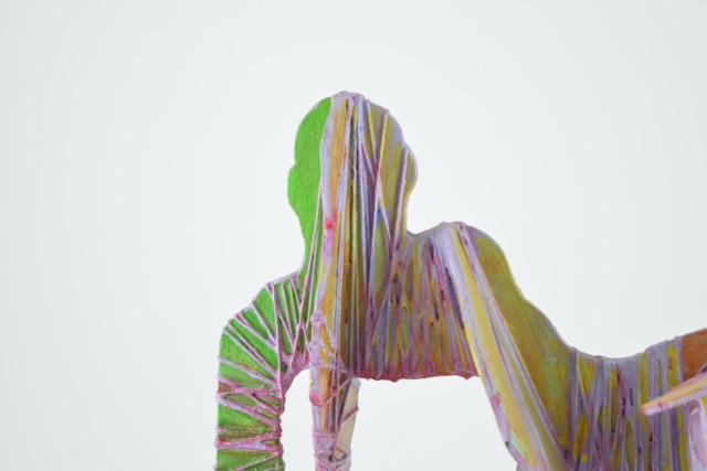 Original Tuska Mixed Media Sculpture "Conversation"