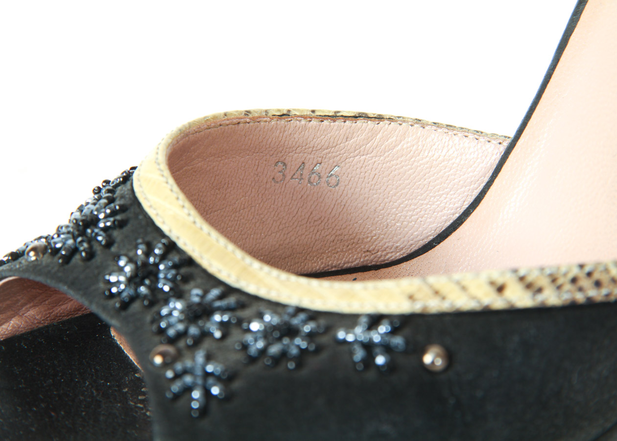 Prada Beaded Platform Wedges