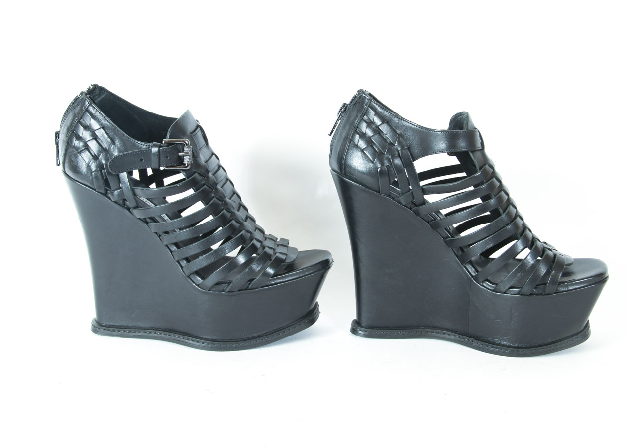 Vera Wang Lavender Platform Wedges