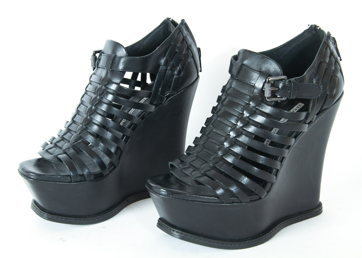 Vera Wang Lavender Platform Wedges